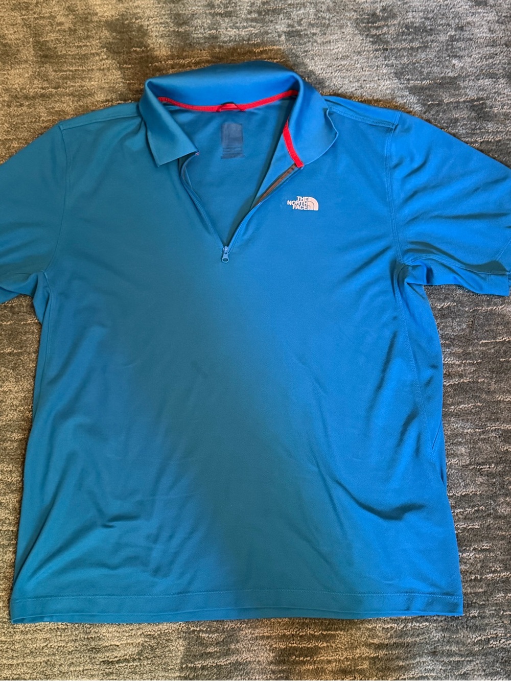 The North Face Men’s Blue Polo CoolMax & Polyester Blend SZ Large